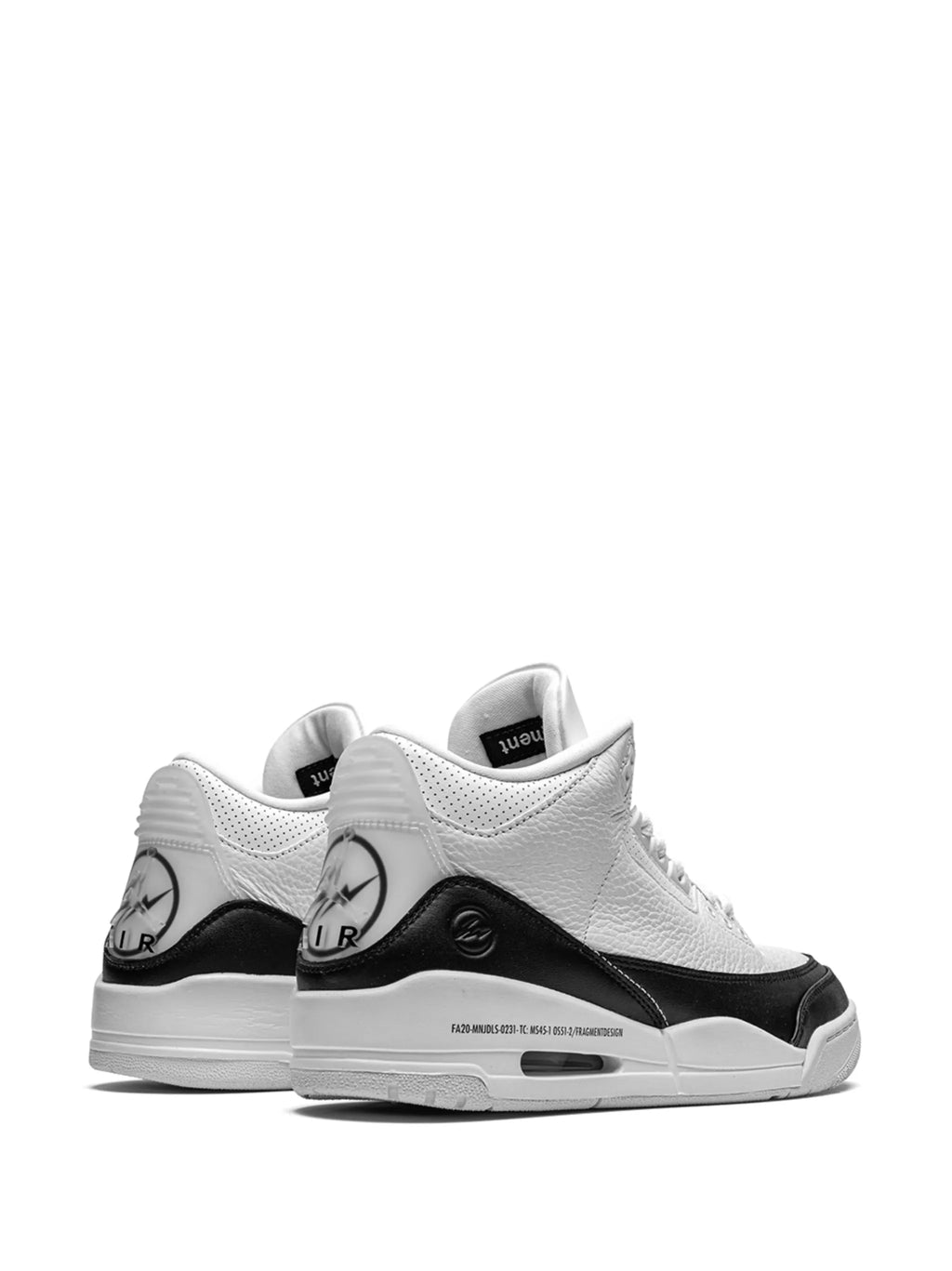 Jordan 3 Retro x Fragment Design "White/Black"