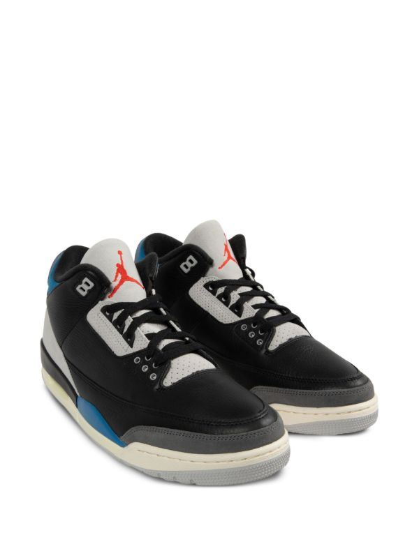 Air Jordan 3 Retro (Black/Grey/Blue)
