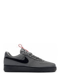 Nike Air Force 1 '07 Low – Iron Grey / Black with Red Pull Tab