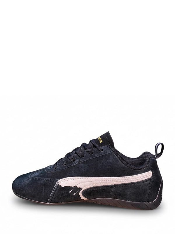 Balenciaga x PUMA Speed Cat Sneakers – Black/Gold Edition