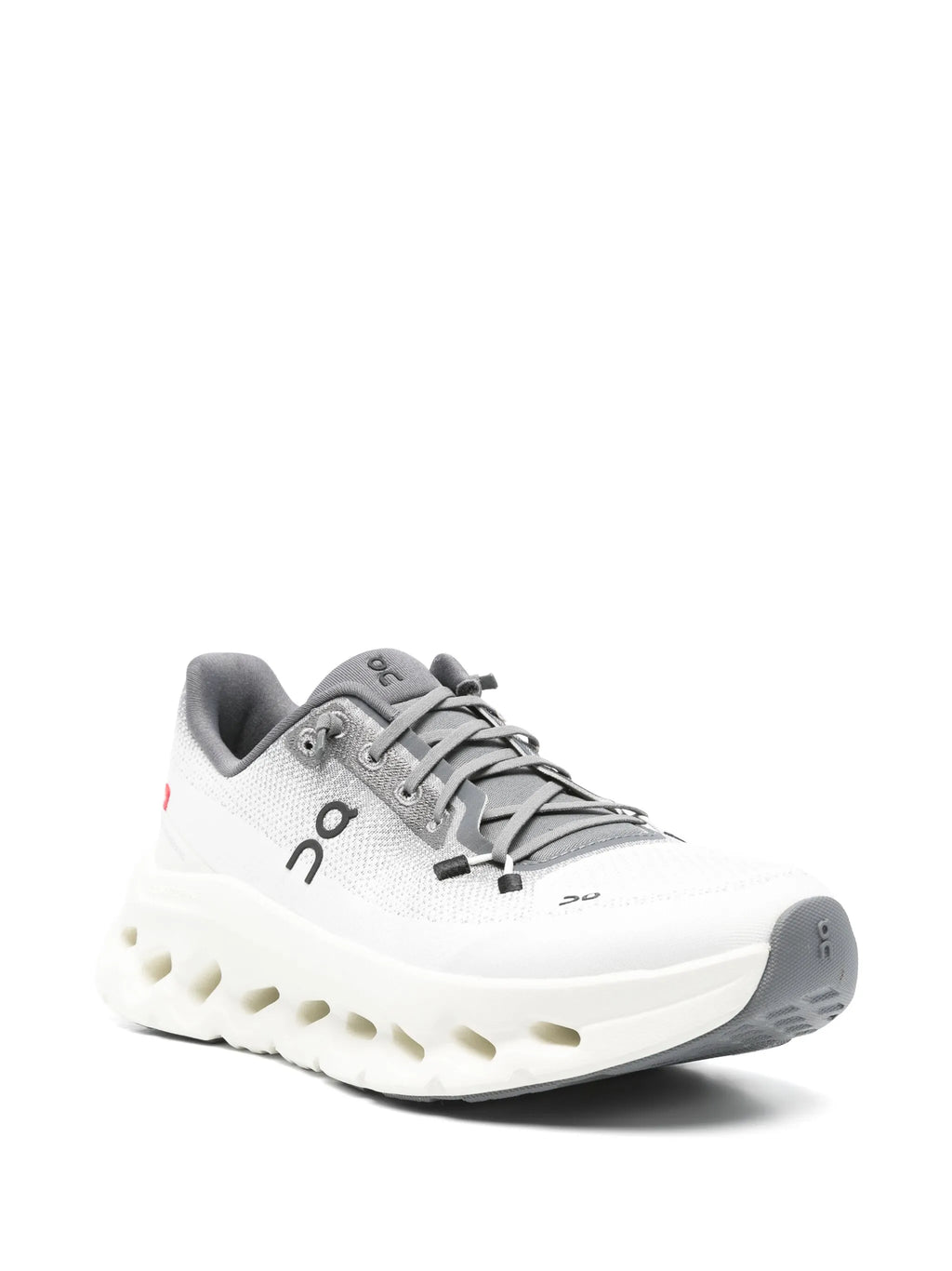 On Cloudsurfer / Cloudmonster Running Shoes (White/Grey)