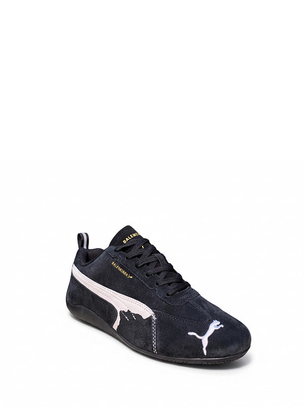 Balenciaga x PUMA Speed Cat Sneakers – Black/Gold Edition