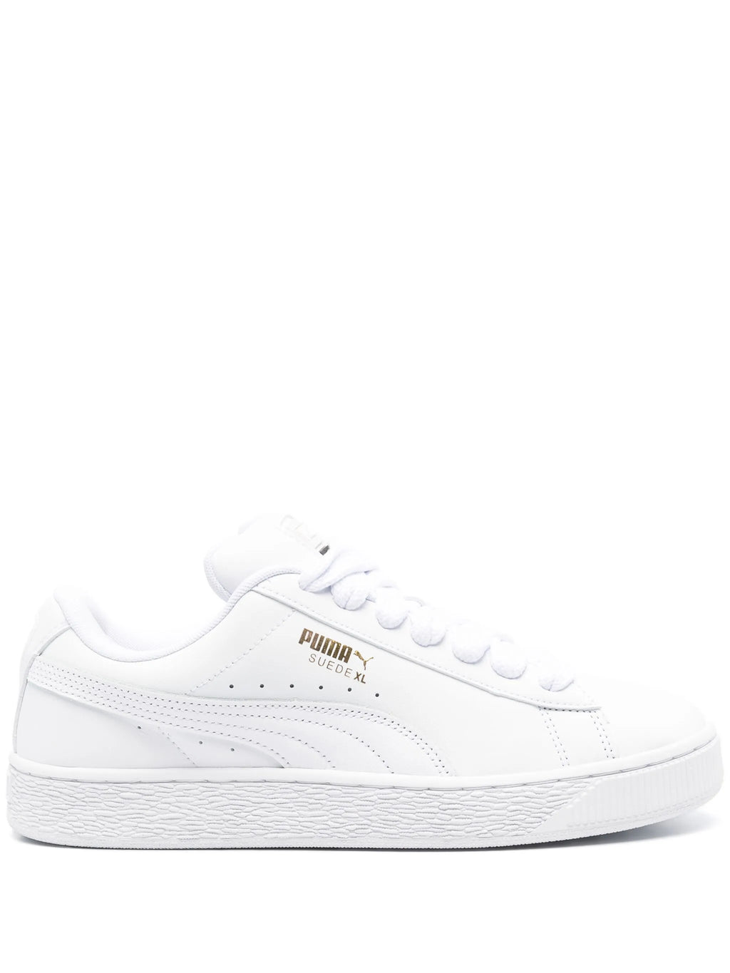 PUMA Suede XL Sneakers - Triple White / Gold