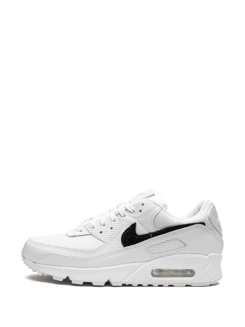Nike Air Max 90 – White & Black Textured Sneakers