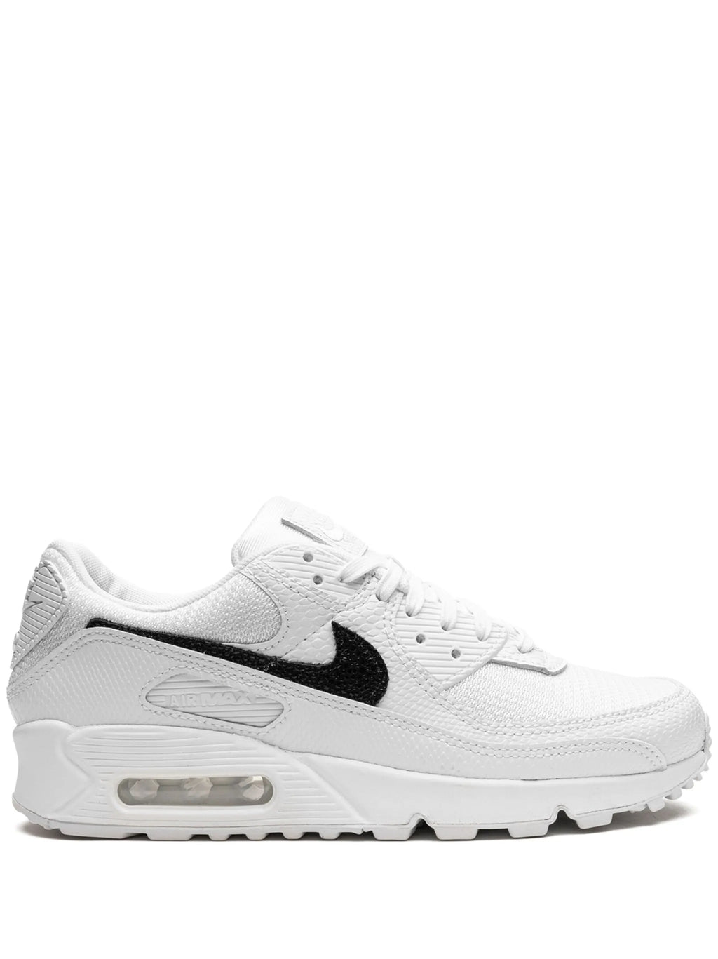 Nike Air Max 90 – White & Black Textured Sneakers