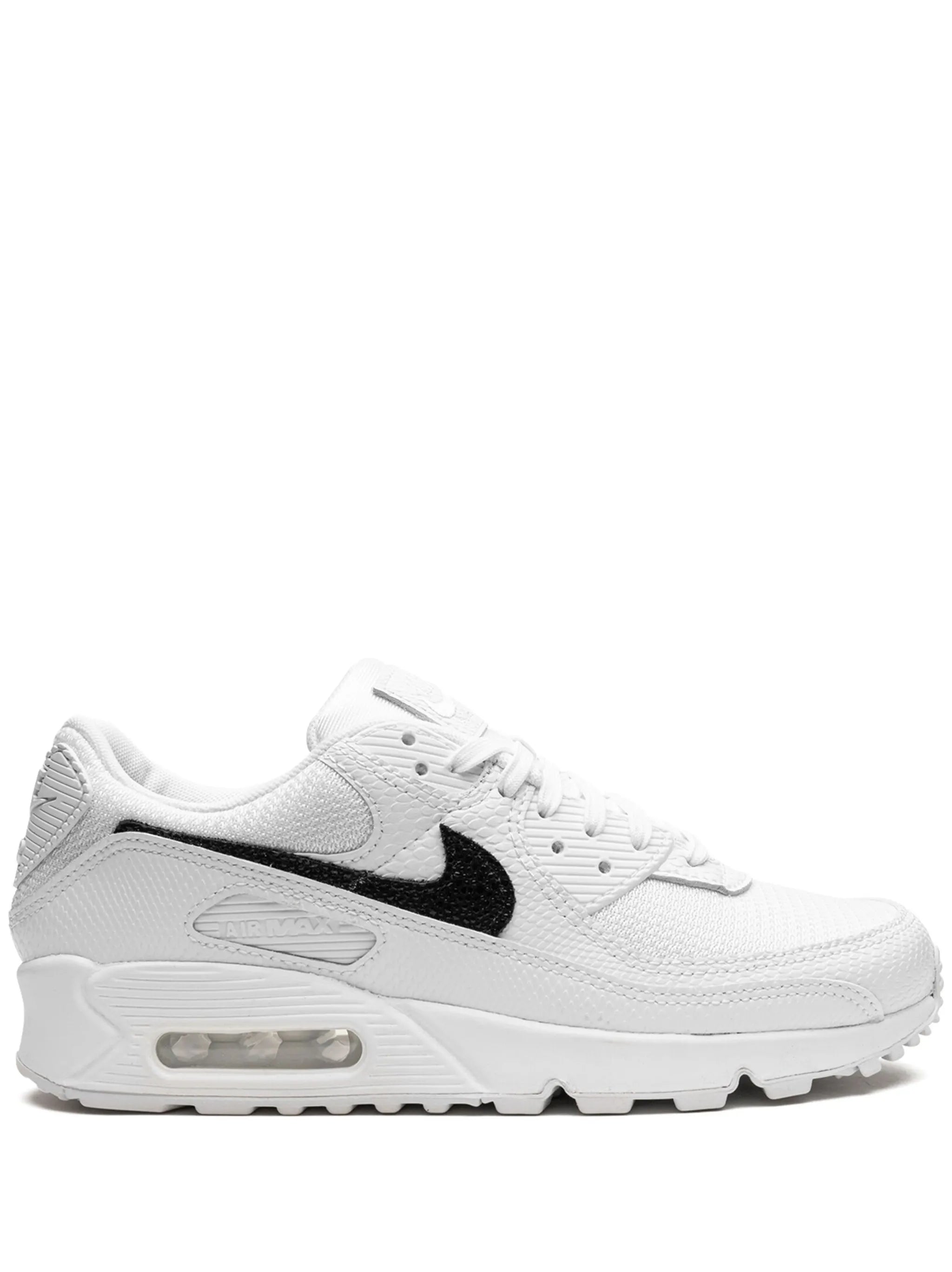 Nike Air Max 90 – White & Black Textured Sneakers