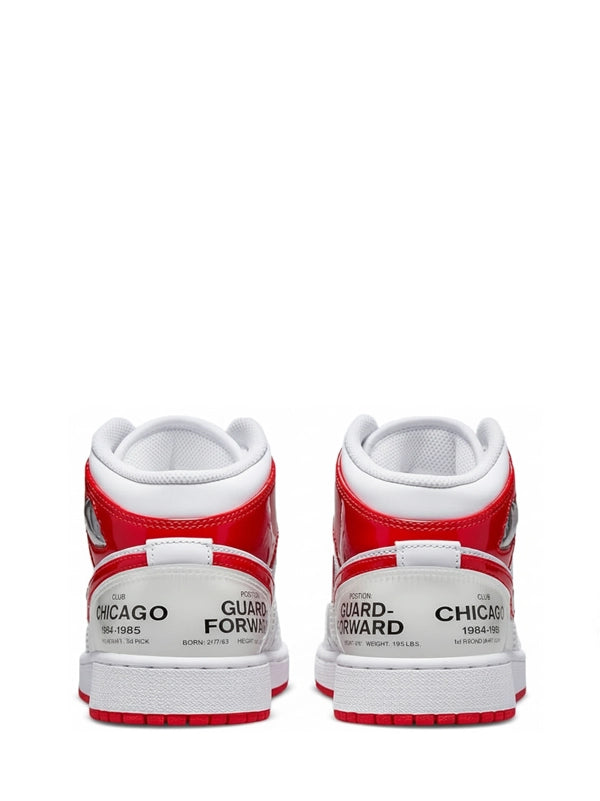 Air Jordan 1 Mid SE "Signature Edition" – White/University Red