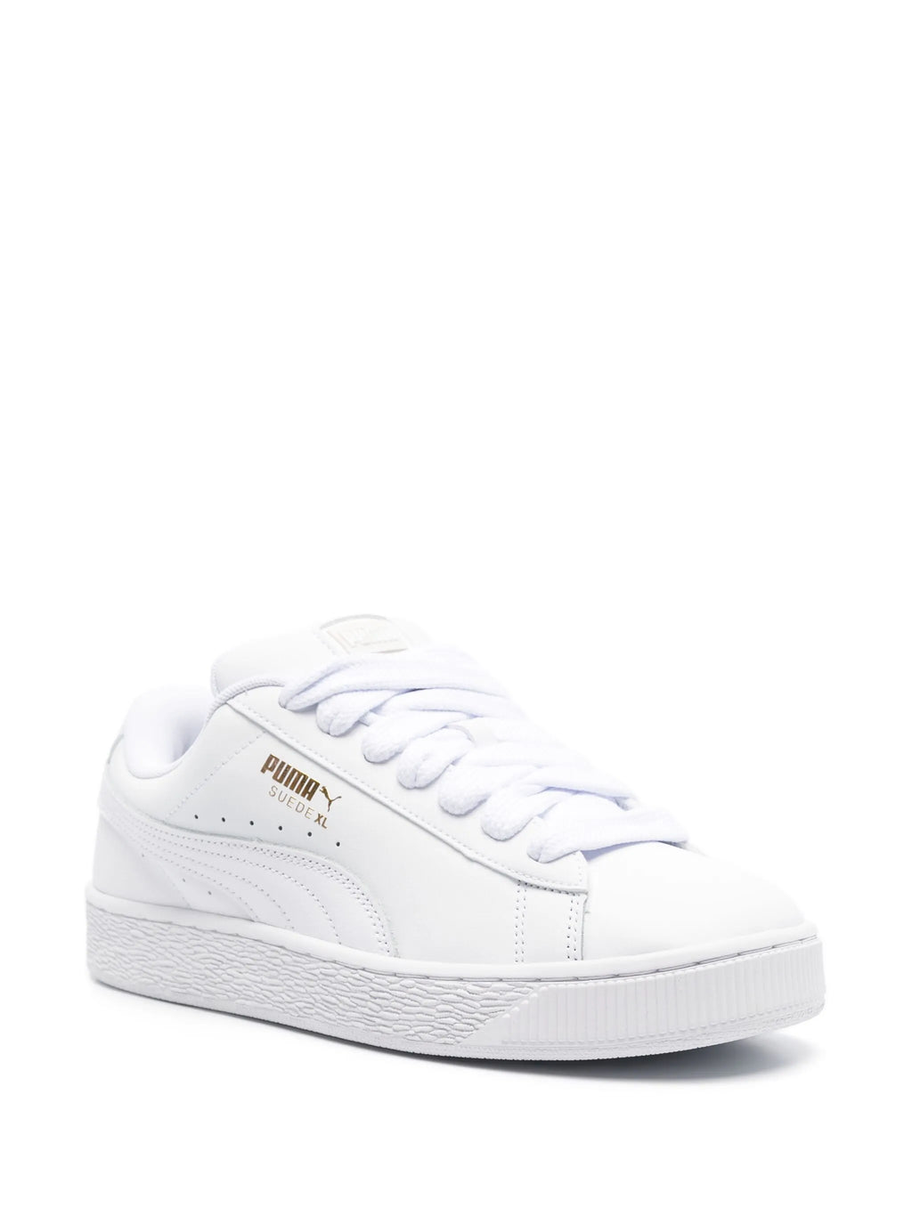 PUMA Suede XL Sneakers - Triple White / Gold