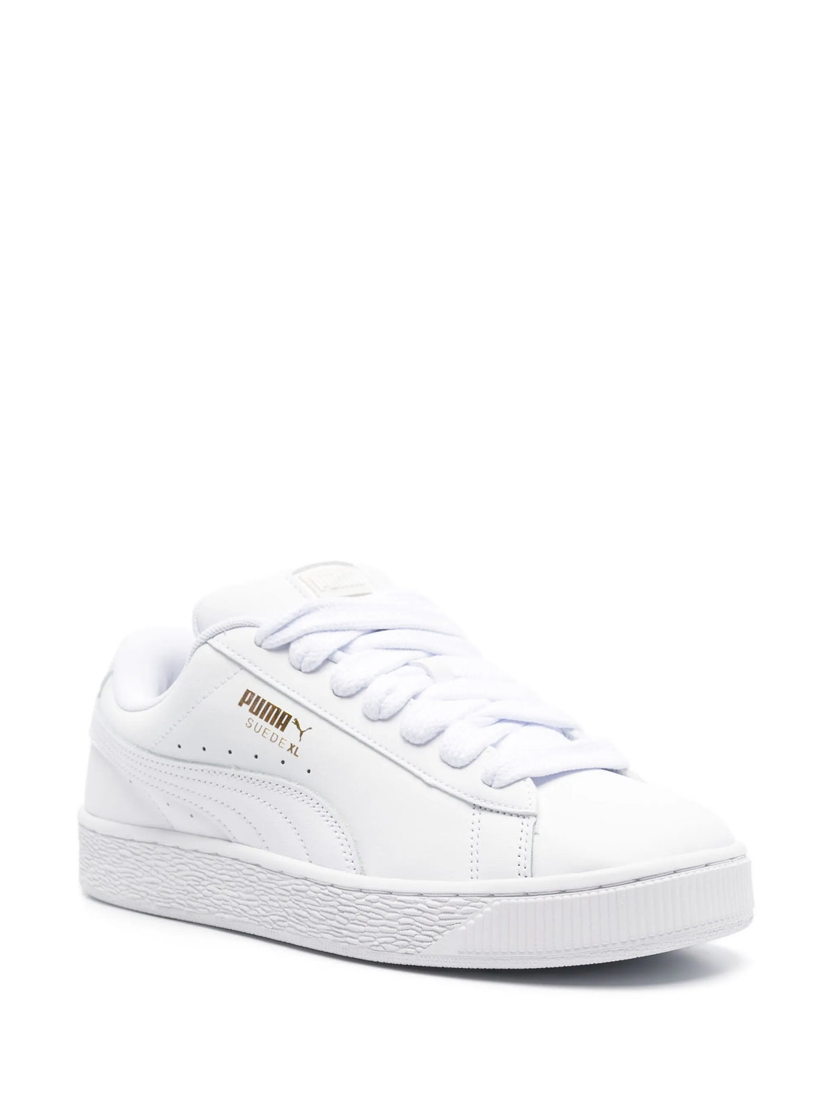 PUMA Suede XL Sneakers - Triple White / Gold