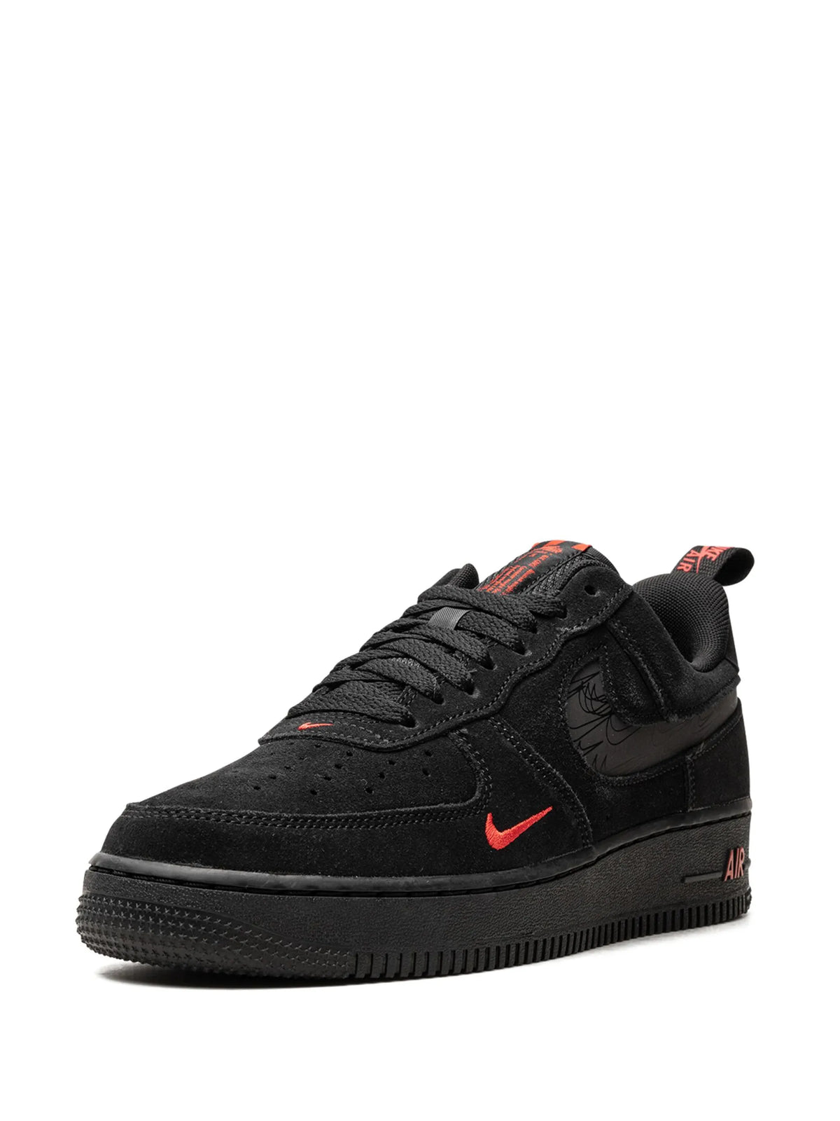 Nike Air Force 1 '07 - Black / Crimson Accent