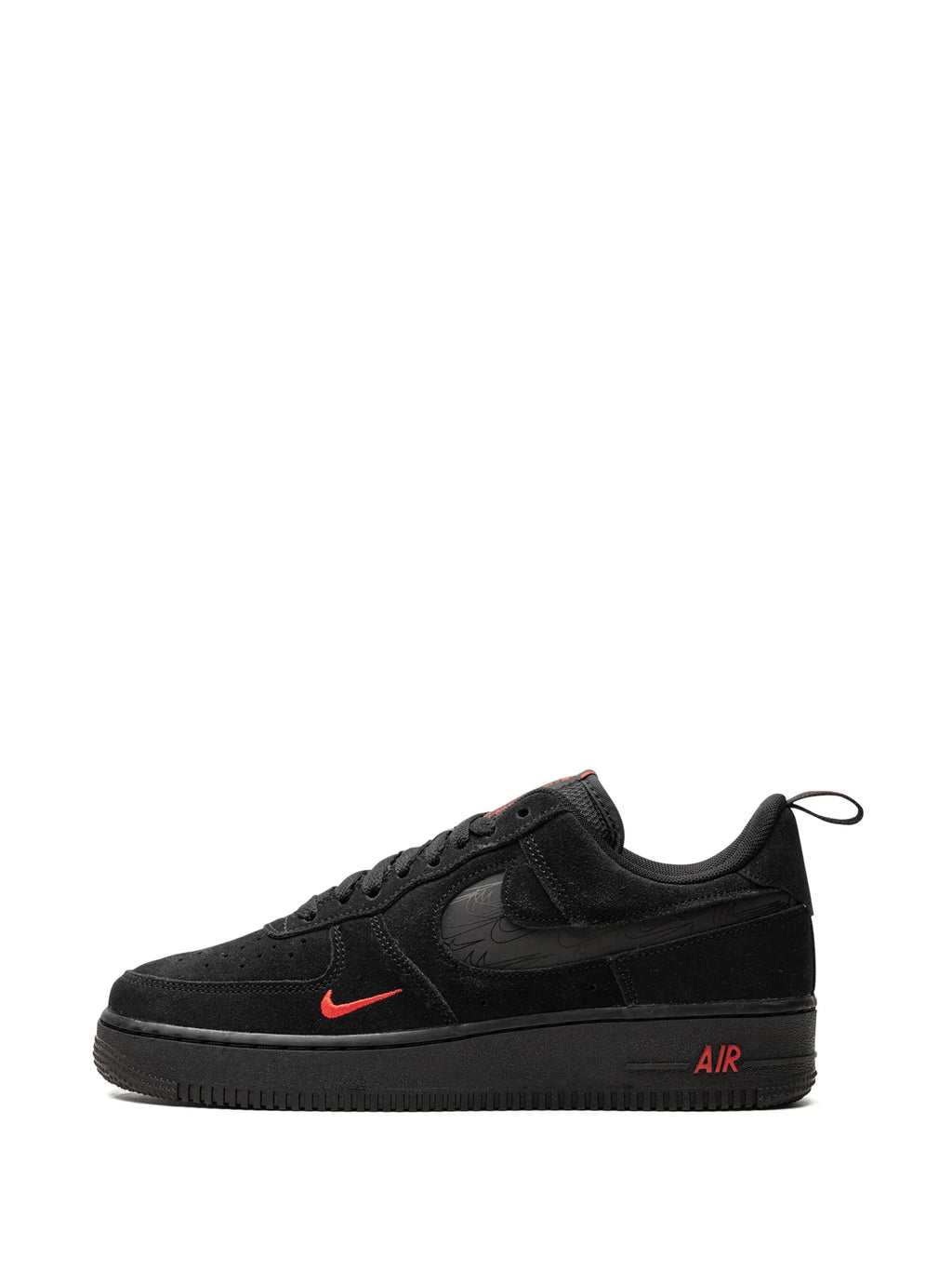 Nike Air Force 1 '07 - Black / Crimson Accent
