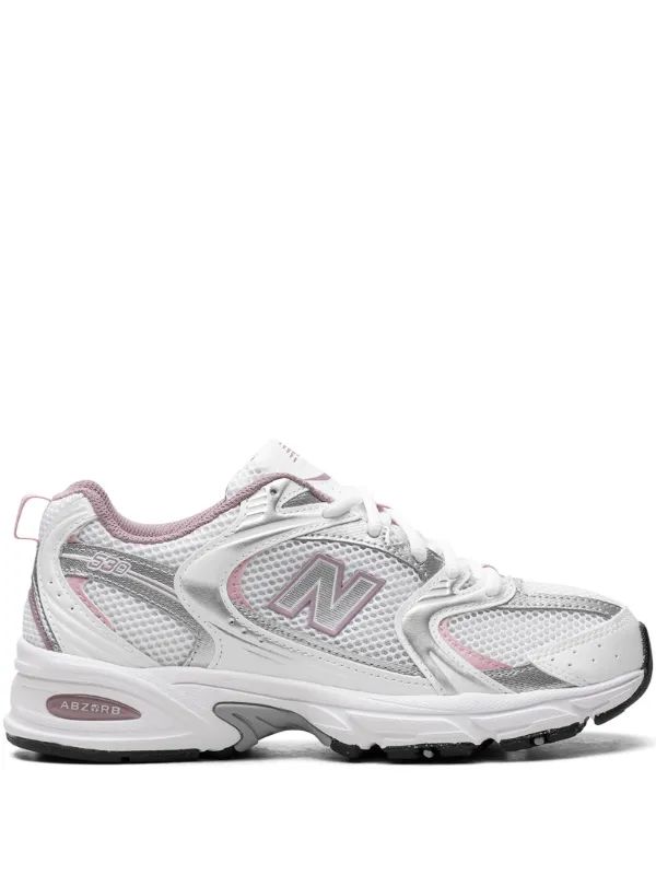 New Balance 530 White/Pink/Silver Sneakers