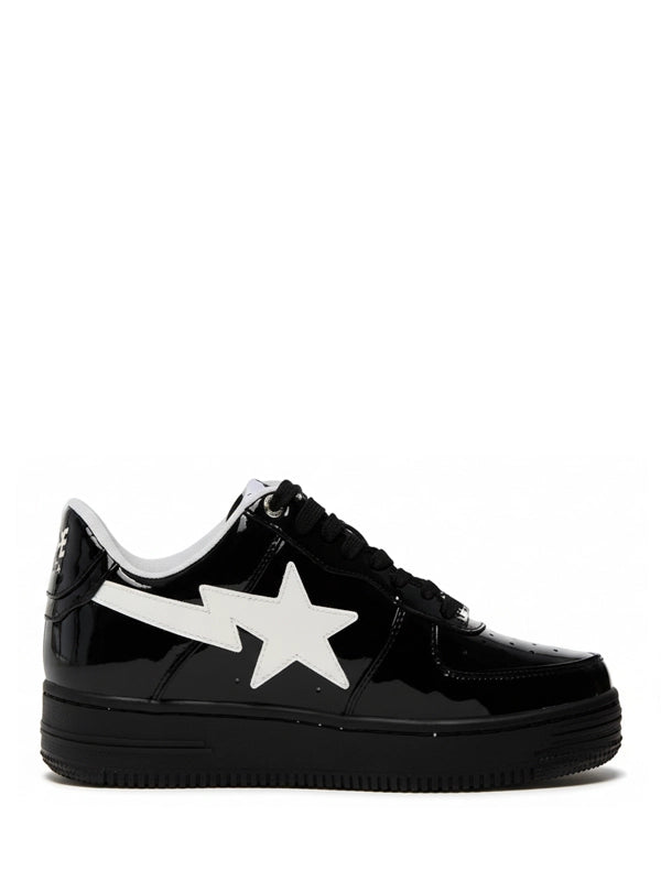 BAPE STA™ Patent Leather "Black/White"