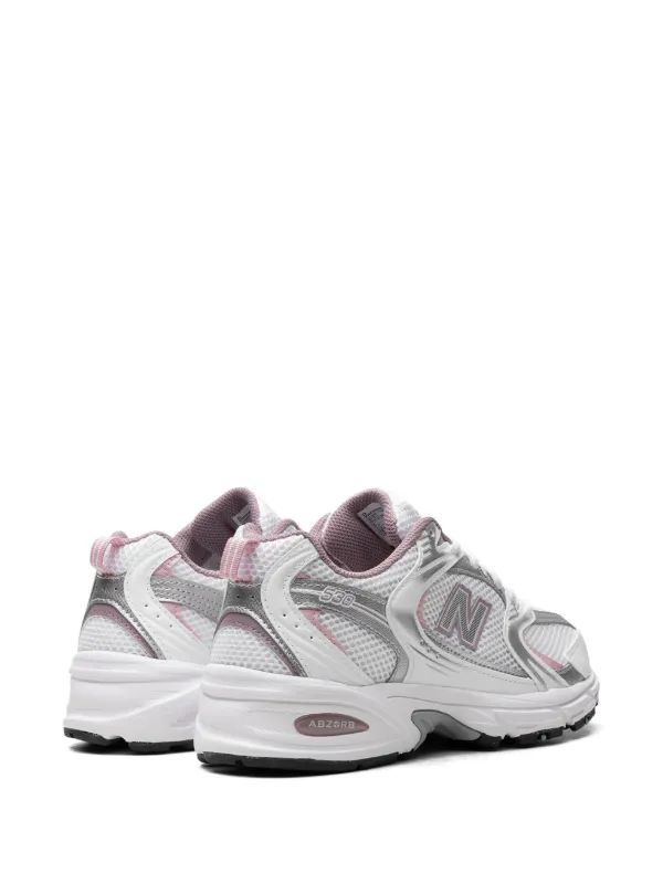 New Balance 530 White/Pink/Silver Sneakers