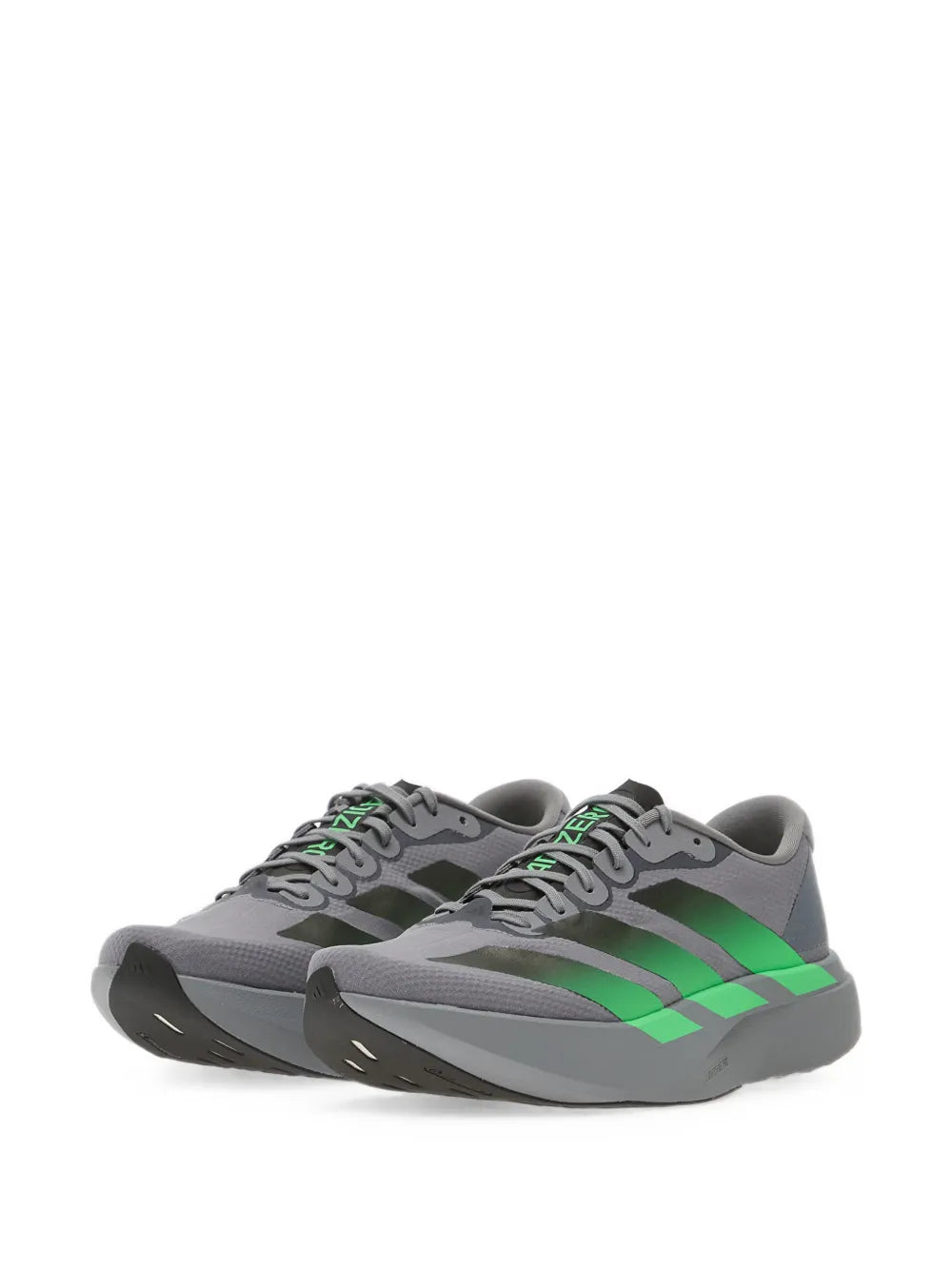 Adidas Adizero Running Shoes – Grey / Metallic Green