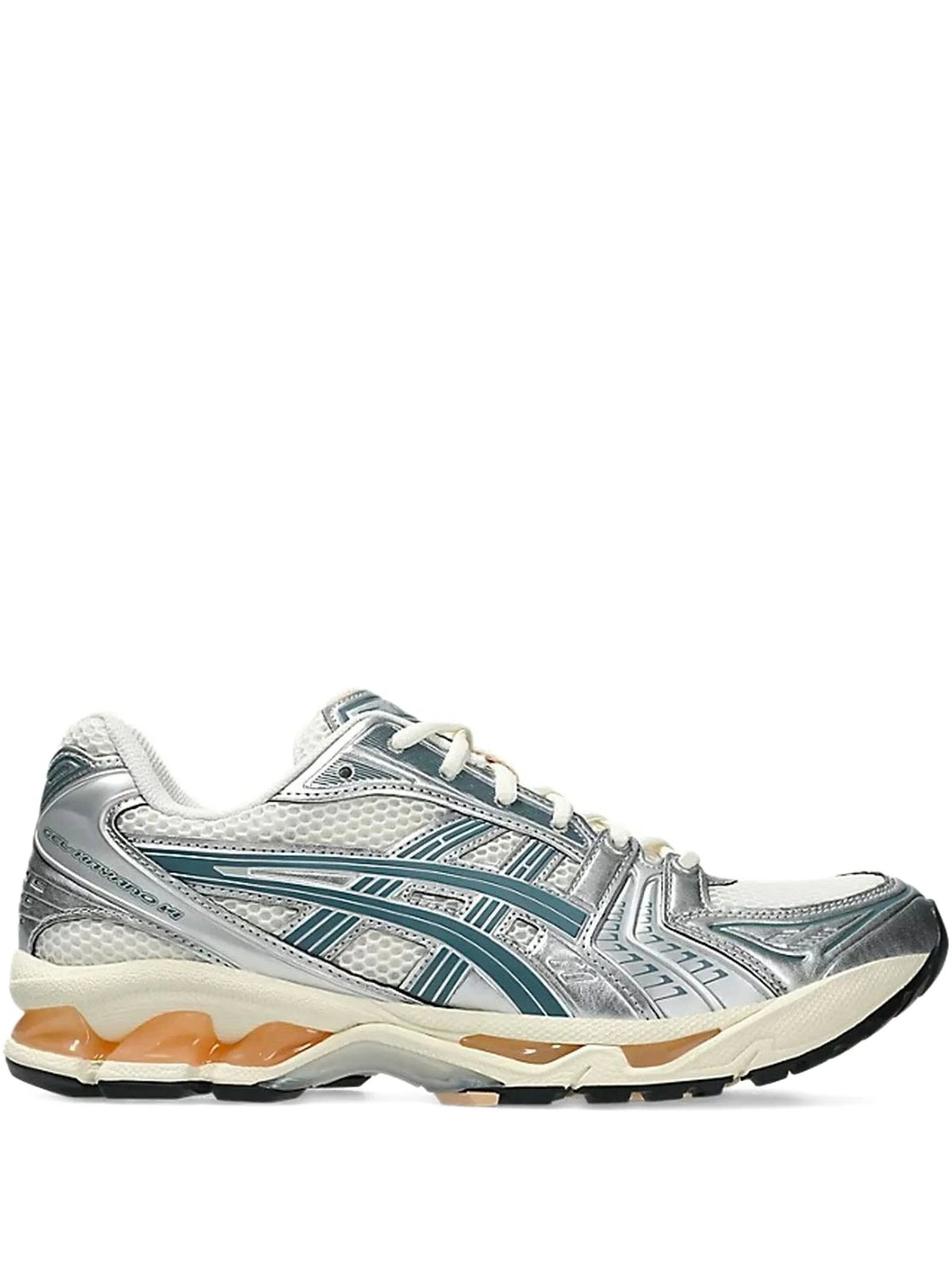 ASICS GEL-Kayano 14 – Metallic Silver & Teal / Cream