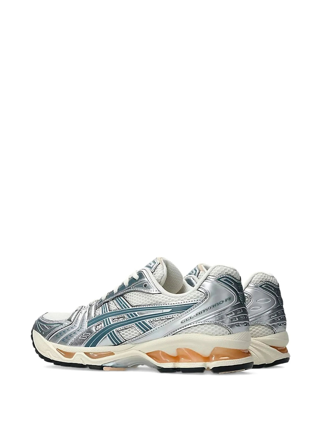 ASICS GEL-Kayano 14 – Metallic Silver & Teal / Cream