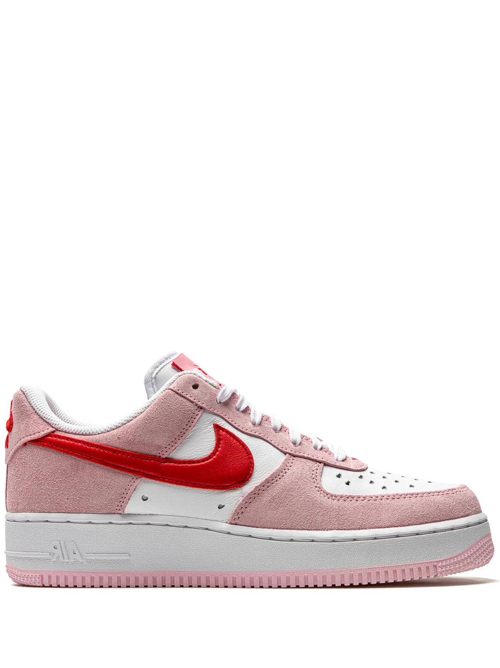 Nike Air Force 1 Low - Pink Suede & Red