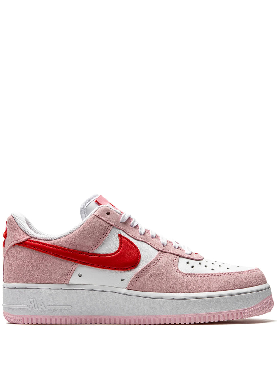 Nike Air Force 1 Low - Pink Suede & Red