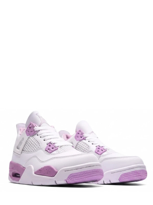 Air Jordan 4 in White and Purple