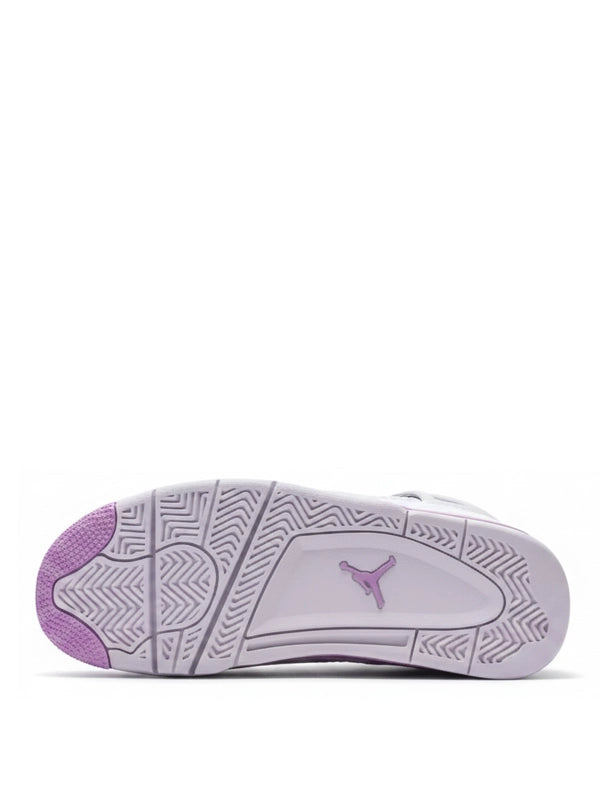 Air Jordan 4 in White and Purple