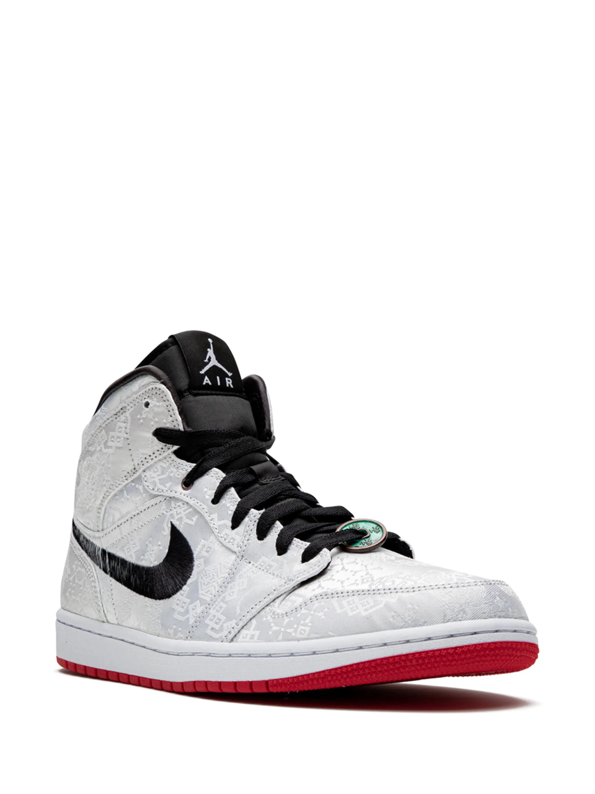 Air Jordan 1 Mid x CLOT "Fearless" - White Silk