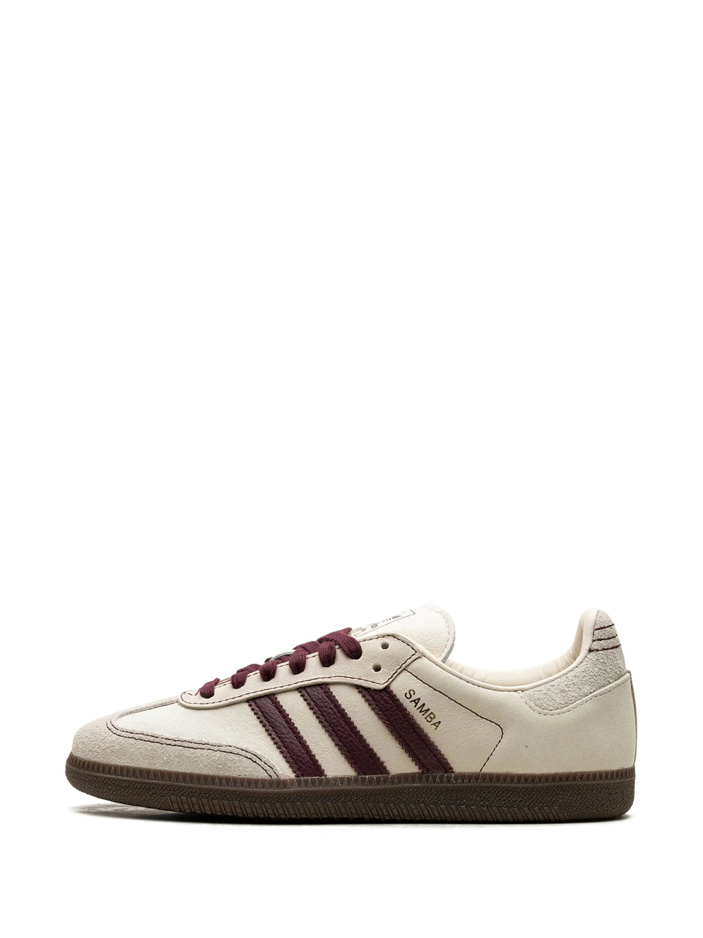 Adidas Samba OG Sneakers – Cream White / Night Burgundy