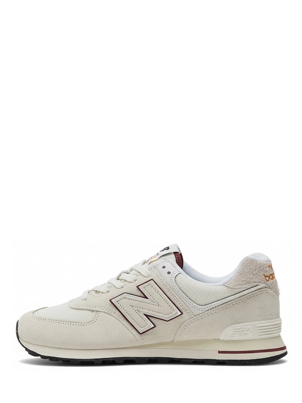 New Balance 574 – Sea Salt with Burgundy