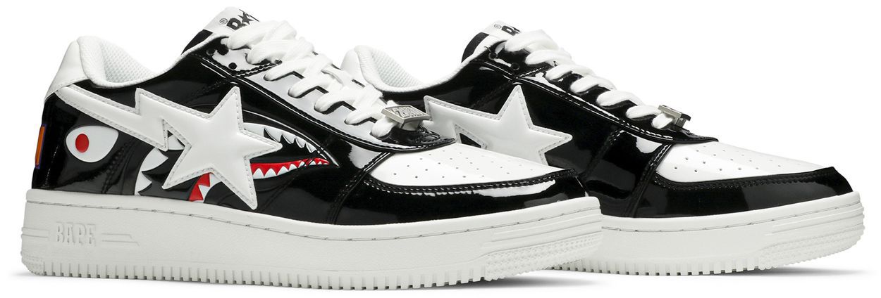 Bapesta Low M1 'Shark Face - Black'